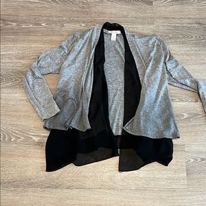 White House Black Market Two-Tone Cardigan
